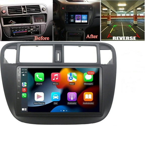 KESSOCCO 1 Set Car Stereo Radio for Honda Civic 1995-2000 9" 2G 32G Car-play Camera