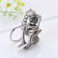 thumbnail image 2 of 4pcs Skeleton Skull Sitting on The Toilet Keyring Bag Pendant Car Key Decor Xmas, 2 of 3