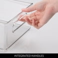 thumbnail image 4 of iDesign Plastic Stackable Fridge Bin with Handles, Set of 3, Clear, Made in USA, 4 of 9