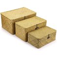 thumbnail image 4 of Contenedor de almacenamiento, caja de pan de encimera Natural, forma ovalada, algas marinas, lata antigua de madera, bote blanco y negro, mostrador de cocina púrpura oso de fresa Electrónica, 4 of 6