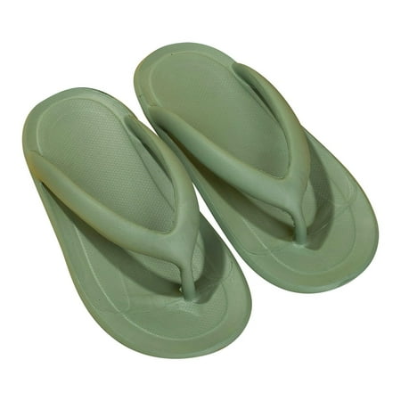 

Gzztg Womens Sandles Summer Flip-Flops Solid Color Beach Shoes Outdoor Couple Home Slippers