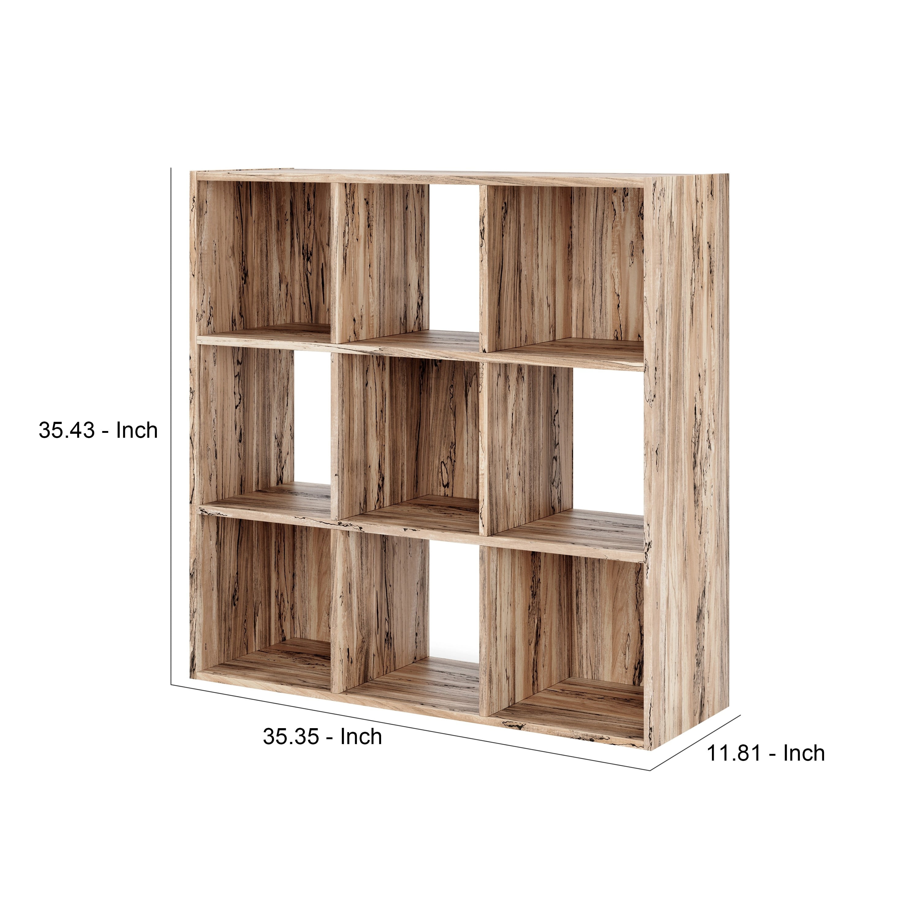 marymarygardens Rustic Wooden Storage Rack With 9 Numbered Compartments 