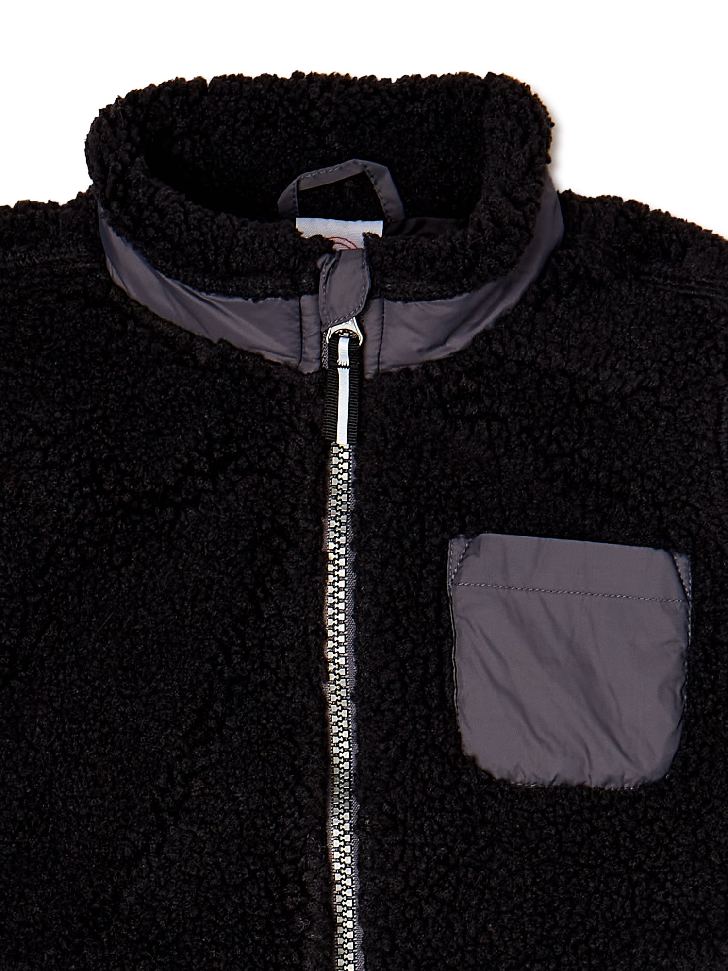Wonder Nation Baby & Toddler Sherpa Jacket, Sizes 0M-5T