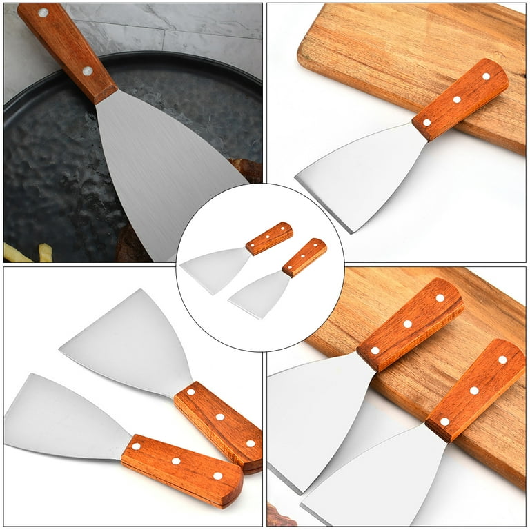 Silicone Trowel Scraper Set With Stainless Blade(Silicone Scraper