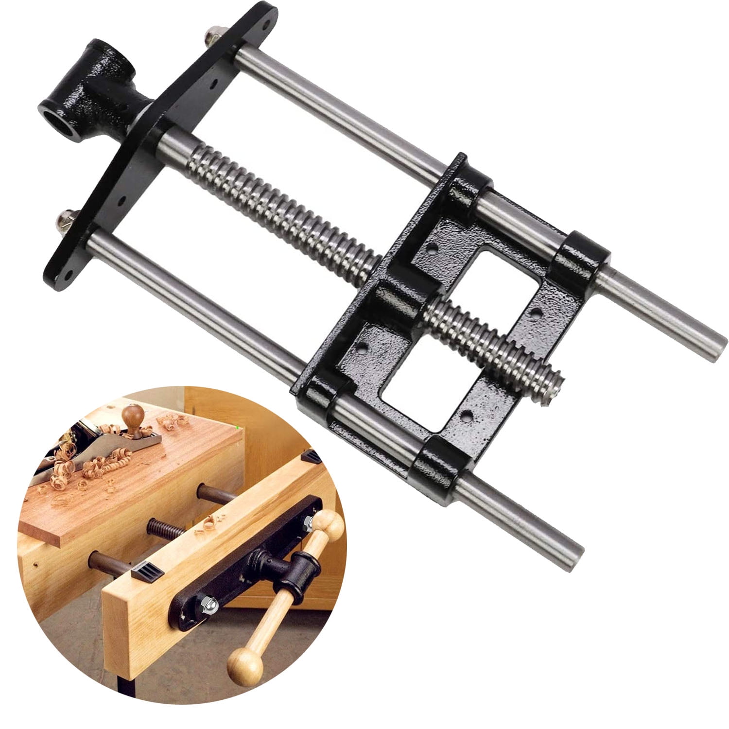 bimiti Wood Vise 7 Inch Woodworking Vise HeavyDuty Steel and Cast