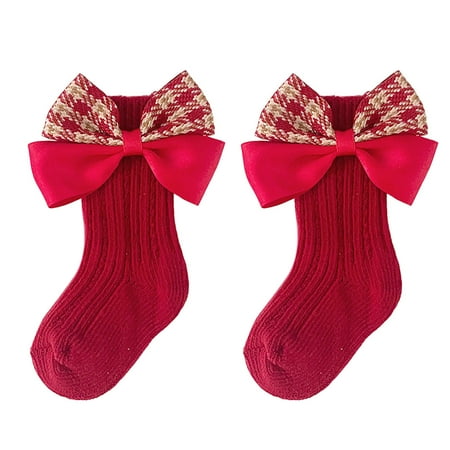

SEAFEI Socks 1 Pair Daily Wear Lovely Fashion Bow-knot Toddler Socks