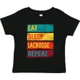 thumbnail image 3 of Inktastic Lacrosse Player Eat Sleep Lacrosse Repeat Boys or Girls Toddler T-Shirt, 3 of 5