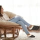 thumbnail image 5 of Pantufla Zapatillas con forro de piel sintética para hombre, zapatos de casa cómodos y antideslizantes tipo lana (S) café Likrtyny Tenis De Mujer Tenis De Hombre, 5 of 7