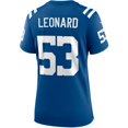 thumbnail image 3 of Women's Nike Shaquille Leonard Royal Indianapolis Colts Player Game Jersey, 3 of 4