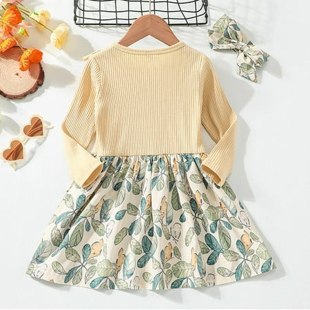 

dmqupv Toddler Girl Dress Girls Sundress Cami Dress Casual Above Knee Summer Floral Printed Dresses Backless Cross Straps Outfits Beige 3-4 Years