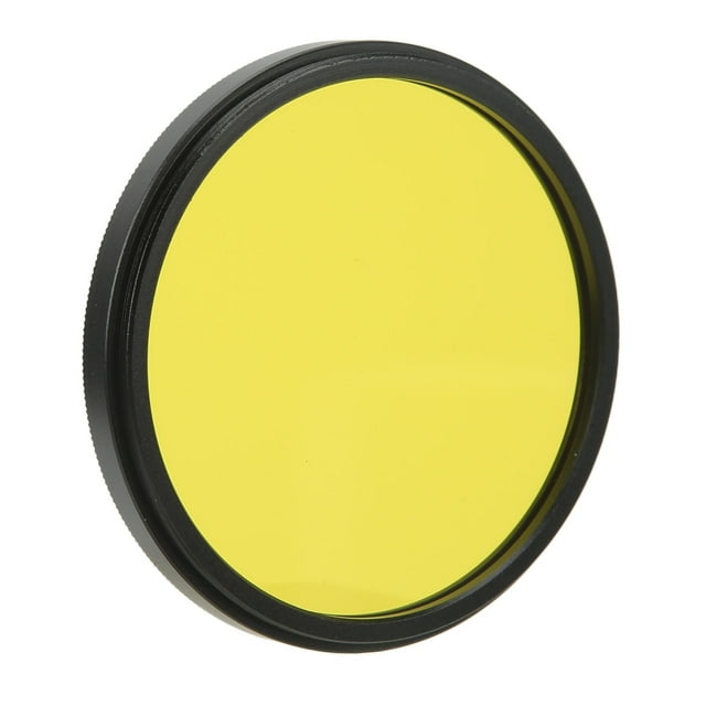 Full Color Lens Filter, 55mm Digital Camera Filter Waterproof High Definition Grinding Portable For Landscape Shooting Yellow