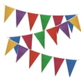 thumbnail image 3 of Bannière Premium Réutilisable de 92 Pieds, Drapeau Triangulaire Coloré pour Fête en Plein Air, 3 of 8