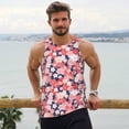 thumbnail image 6 of Logiee Japanese Cherry Blossoms Print Men's Workout Tank Top,Quick Dry Workout Tank Top,Gym Muscle Tee,Fitness Bodybuilding Sleeveless T Shirt-Small, 6 of 7