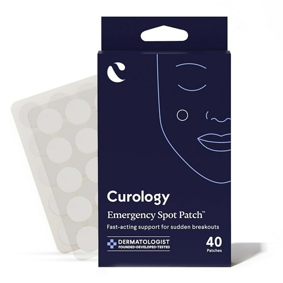 Curology Emergency Spot Patch, Hydrocolloid Pimple Patches for Acne, 40 Count