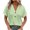 Mint Green, variant on Yyeselk Roll up Cuff Short Sleeve Shirts for Women Casual Button up V-Neck Tunic Tops Trendy Crochet Eyelet Pure Color Breathable Blouses Summer Mint Green XL