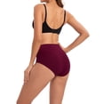thumbnail image 3 of INNERSY Women's Cotton High Waisted Briefs 5-Pack Postpartum Full Coverage Underwear(L,Vintage), 3 of 7
