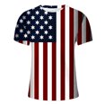 thumbnail image 5 of cllios 4th of July Shirts for Men Patriotic Red White and Blue Graphic Tees Regular Fit Round Neck Top Vintage Short Sleeve T Shirt July 4th Mens Gifts, 5 of 5