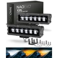 thumbnail image 1 of Barra de luz LED NAOEVO de 6 pulgadas, 50 W, 2300 LM, lente para todo terreno, 2 unidades, 1 of 9