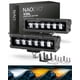 thumbnail image 1 of Barra de luz LED NAOEVO de 6 pulgadas, 50 W, 2300 LM, lente para todo terreno, 2 unidades, 1 of 9