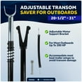 thumbnail image 3 of Five Oceans Transom Saver, Transom Savers for Outboard Motor, Adjustable Motor Support Bracket, Shock Absorbing Adjustable from 20-1/2" to 31", Suitable for Most Outboards Up to 150 HP - FO3465, 3 of 9