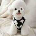 thumbnail image 5 of Mightlink Dog Pullover Round Neck Sleeveless Milk Cow Pattern Pet Dog Cat Double-sided Coral Fleece Clothes for Outdoor, 5 of 6