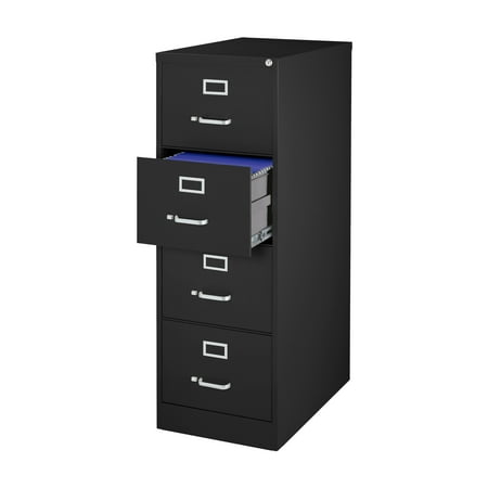 4 Drawer Vertical File Cabinet – Black