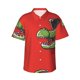 thumbnail image 1 of Balery Cool Crocodile With Sunglasses Camisas hawaianas de manga corta para hombre, camisas playeras de corte holgado, camisas de vacaciones con botones,Large, 1 of 7