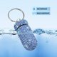 thumbnail image 5 of Pastillero portátil Contenedor de pastillas Pastillero a prueba de agua con llavero Pastillero Bling Dispensador de medicamentos Almacenamiento de botellas para acampar al aire libre Viajes JFHHH pequeña, 5 of 5