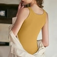 thumbnail image 5 of Olyvenn Tank Top with Built in Bra for Women Sports Cute Cami Shirts 2025 Spring Summer Workout Camisoles Sleeveless Under Clothes Yellow XXXXL, 5 of 9