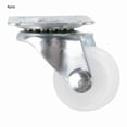 thumbnail image 2 of 4pcs 1 pulgada Ruedas giratorias blancas PP DUAL Rodillo Rueda Rueda de ruedas de ruedas for varios trolleys Muebles Comedor Coches Silla de oficina CALIENTE, 2 of 6