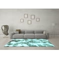 thumbnail image 3 of Ahgly Company Indoor Rectangle Abstract Light Blue Modern Area Rugs, 6' x 9', 3 of 4