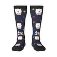 thumbnail image 2 of Lsque Llamas 1 Printed Crew Socks Men's Women's LightWeight Thin Casual Calf Socks ,Knee High Socks,Cotton Socks, 2 of 9