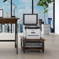 thumbnail image 5 of Natwind 2 Tier Laser Printer Stand,Large Printer Table Copier Stand Under Desk,Heavy Duty Rolling Cart with Paper Storage Shelf,Printer Holder on Wheels for Home Office (Retro), 5 of 8