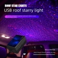 thumbnail image 5 of Luz de bienvenida para automóvil, luz estrellada USB, proyección láser, control de voz para automóvil, luz de ambiente, luz de ambiente LED estrellada para techo, 5 of 5