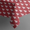 thumbnail image 4 of Red Christmas Tree Pattern Rectangle Tablecloth 60"x120",Waterproof Polyester Rectangle Table Cloth, Wipeable Spillproof Polyester Tablecloth for Dining, Camping, Indoor and Outdoor, 4 of 6