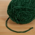 thumbnail image 4 of JubileeYarn Chenille Charms Yarn - 100g/Skein Worsted Polyester - Shamrock - 2 Skeins, 4 of 7