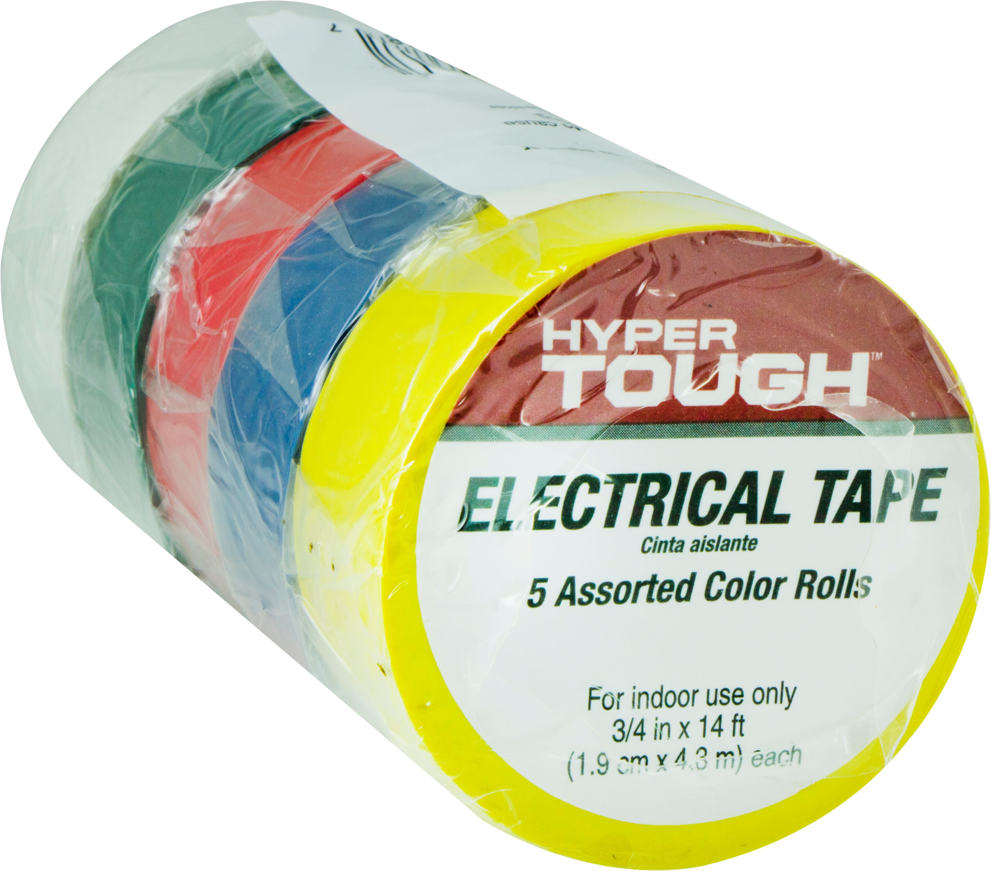 Hyper Tough 34378 Assorted Colors Electrical Tape - 5 ct