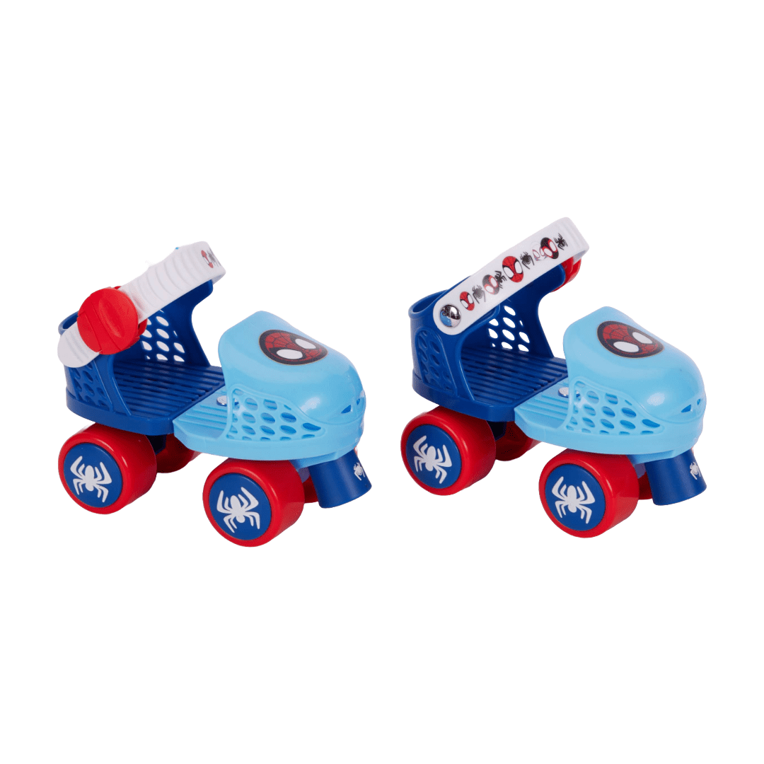 Spidey and His Amazing Friends Junior Adjustable Roller Skates with Knee Pad Set for Boys and Girls