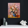 thumbnail image 4 of Nawypu  Flower Wall Art Blue and white Daisies Canvas prints Framed Flower in Vase Pictures Poster Bathroom Livingroom Wall Decor, 4 of 4