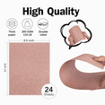 thumbnail image 2 of Rose Gold Glitter Cardstock 8.5x11 Double-Sided 24 Sheets, Goefun Gold No-Shed Glitter Paper 300GSM/110lb Pink Card Stock for Craft, Art, Invitation, Graduation, Wedding Party, 2 of 6