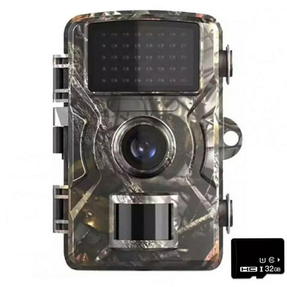 Dl001 Hunting Trail Camera 16MP 1080p HD Wildlife Scouting Camera With 12m Night Vision Motion Sensor Ip66 Waterproof 32GB Card
