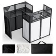 thumbnail image 1 of Mesa portátil para DJ Lunacme plegable con malla blanca y negra, 1 of 8