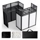 thumbnail image 1 of Mesa portátil para DJ Lunacme plegable con malla blanca y negra, 1 of 8