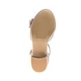 thumbnail image 6 of Badgley Mischka Little Kids Girls Low Block Heel Dress Shoes with Bow - Pink Glitter, 11, 6 of 7