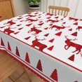 thumbnail image 5 of Nanqianyi Reindeer Pine Christmas Rectangle Tablecloth,Waterproof Stain Resistant Table Cover,52x70 Inch, 5 of 6