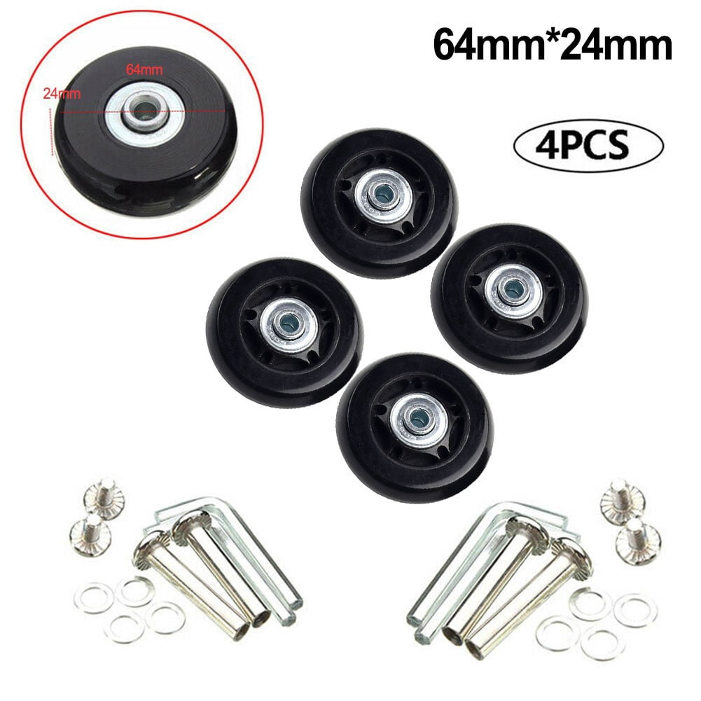 Pcs 54 64mm Luggage Wheels Luggage for Suitcase Replace Wheel