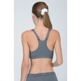 thumbnail image 3 of Women's Cottonique W12290 Latex Free Organic Cotton Racerback Pullover Bra (Melange Grey 38B), 3 of 4