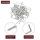 thumbnail image 4 of Ganchos en forma de L Uxcell, paquete de 40, ganchos de tornillo de ángulo recto de 1 pulgada para colgar, plateado, 4 of 7