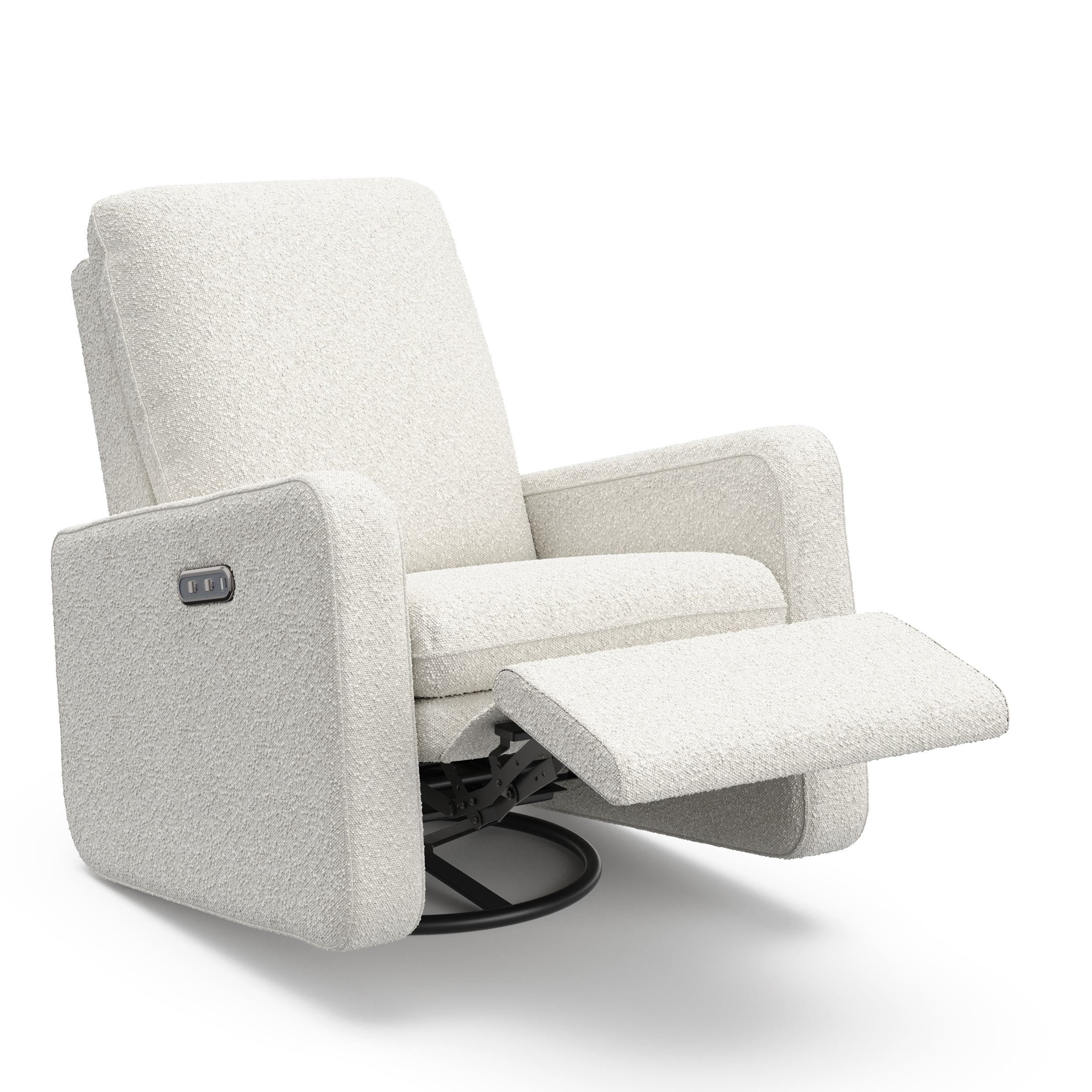 Graco Teddi Infant Power Recliner Swivel Glider with USB, Ivory Boucle
