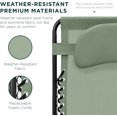 thumbnail image 5 of ZYPPP Oversized Zero Gravity Chair, Folding Outdoor Patio Lounge Recliner w/Cup Holder Accessory Tray, Pillow - Sage Green, 5 of 8